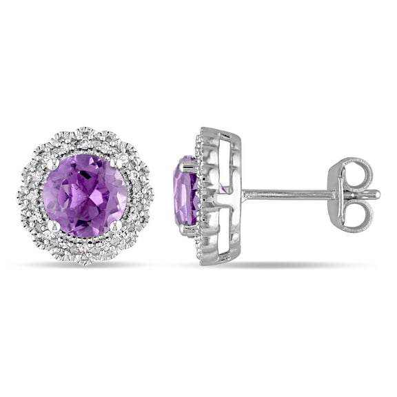 Everly Women's Amethyst Sterling Silver Earrings