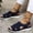 Blue, variant on WIZUTIZ Platform Sandals Women Comfortable Sandals for Women Comfortable Trendy Elastic Beach Sandals Pull-On Summer Shoes Low Heel (1"-2") Wide Solid Sandals for Older Women Party Black