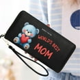 thumbnail image 6 of OIDERY Zipper Lady Credit Card Case Wallet Wallet with RFID Blocking for Women Teddy Bear Affectionate Design Mother Appreciation Large Capacity Zip Around Best Thanksgiving Gift for Women, 6 of 10