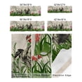 thumbnail image 3 of Farm Chicken Idyllic Floral Green Grassland Window Treatment Panel for Living Room BathroomInk Painting Chinese Style on Linen Window Treatment Drapes for Laundry Room Farmhouse 42x18in, 3 of 8