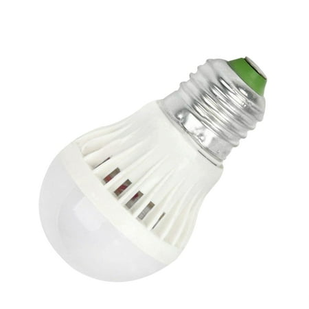 

E27 7W 6500K Auto Light Sound Sensor LED Globe Bulb Light Saving Energy Emergency Lamp for Hallway Stair Garage (Cold White)