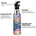 thumbnail image 3 of Yayeee 20oz Insulated Water Bottle Double Wall Stainless Steel with Flip Straw Lid, Green Window, 3 of 7