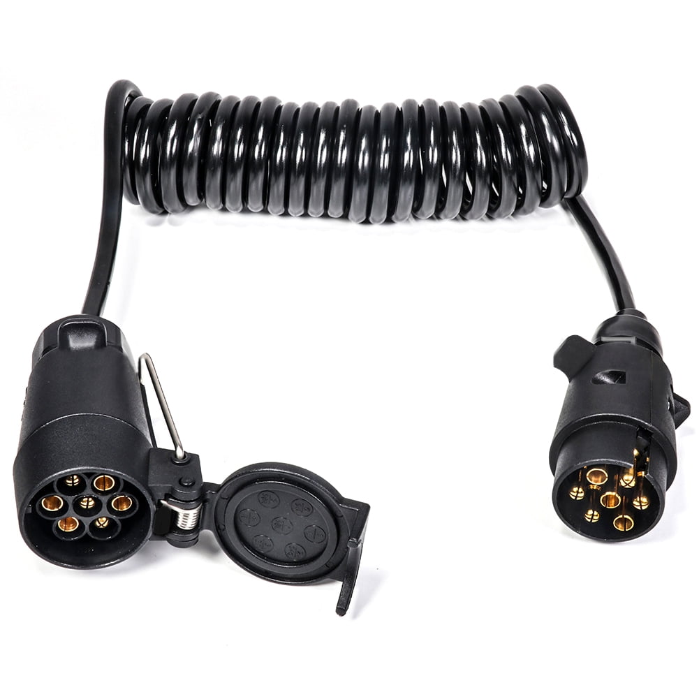 iSpchen 7 Pin Car Towing Trailer Light Board Extension Cable Lead Truck