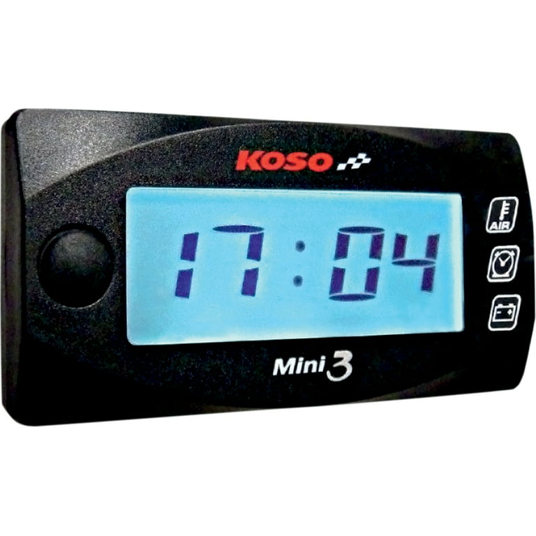 Koso North America Mini 3 Ambient Tem/Clock/Volt Meter BA003130