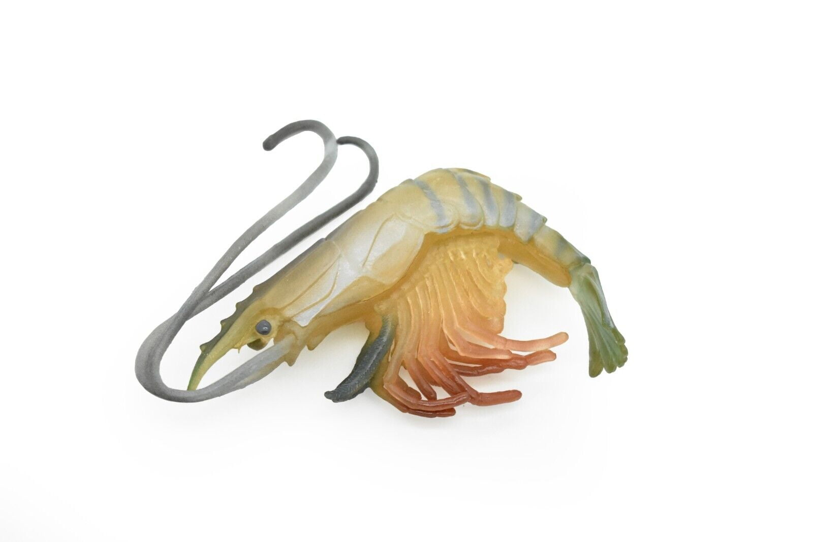 Shrimp Toy, Prawn, Tiger Shrimp, Ocean, Sea, Realistic Rubber Figure