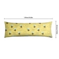 thumbnail image 6 of 20x54 Honey Bee Print Body Pillow Cover with Invisible Zipper - Soft Breathable Full-Length Support for Sleeping, Maternity & Decor (Bumble Bee Cartoon Pattern), 6 of 7