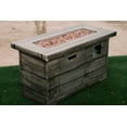 thumbnail image 6 of XBrand 42.1"L Rectangular Black MgO/Metal Outdoor Propane Gas Smokeless Fire Pit Table with Volcanic Rocks & Rain Cover, 6 of 10