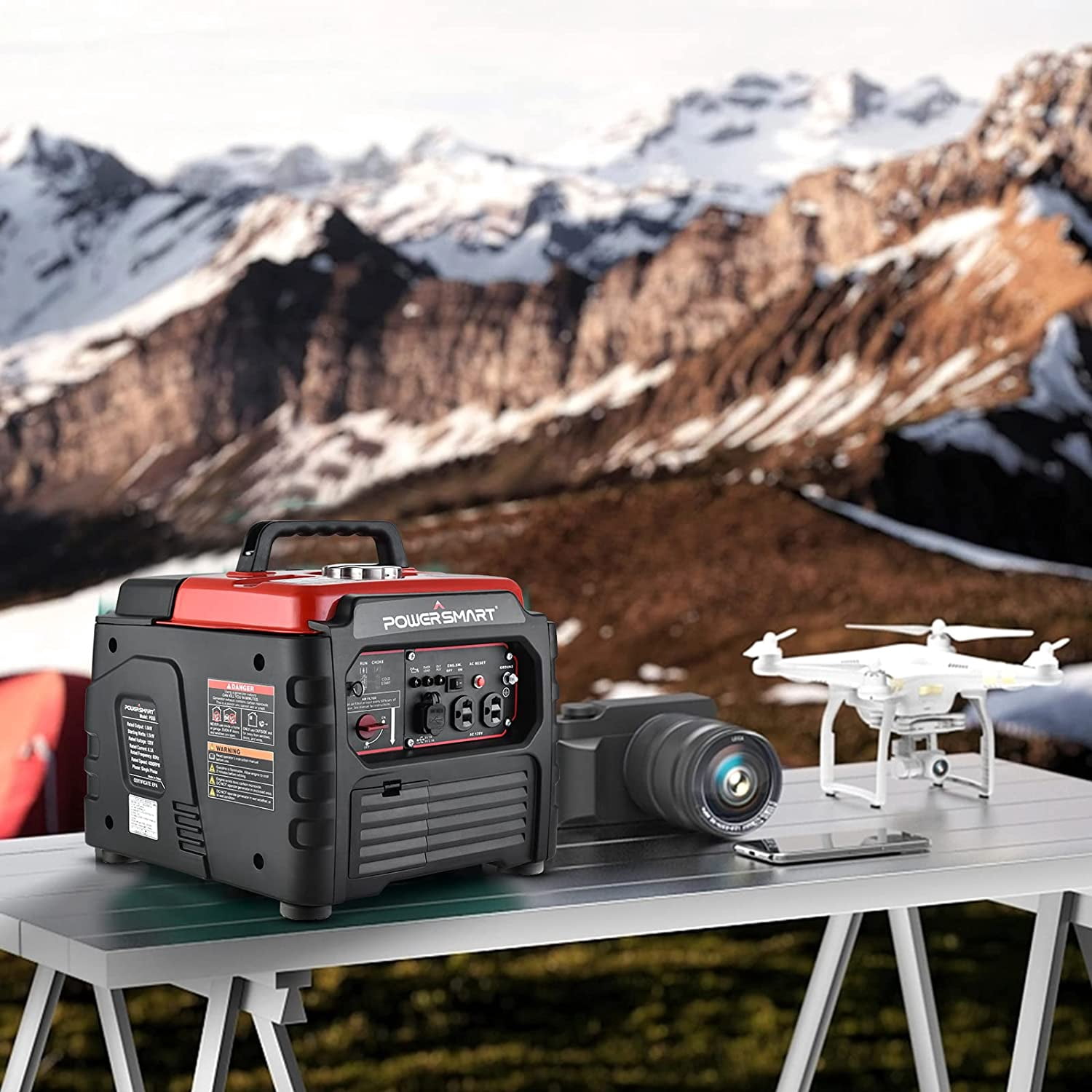 CJC Portable Gas Generator, 1000 Running Watts/1500 Starting Watts Generator Gas Powered for Camping Travel Hunting Emergency