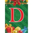 thumbnail image 2 of America Forever Monogram Christmas Garden Flag Letter D 12.5 x 18 inch Double Sided Merry Christmas Gifts Presents Ornament Ball Winter Farmhouse Red & Green Holiday Yard Outdoor Decoration, 2 of 7