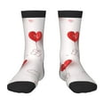 thumbnail image 2 of Kids Boys Girls Socks Fun Novelty Toddler Socks Funny Crew Children Teenage Soccer Socks Valentines Day Red Heart, 2 of 9
