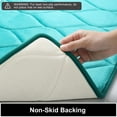 thumbnail image 3 of Smiry Memory Foam Bathroom Rugs, Ultra Soft & Non-Slip Bath Runner Mat, 24"x47", Teal, 3 of 8