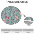 thumbnail image 6 of Pioneer Flower Floral Print Pattern Round Fitted Tablecloth with Elastic Edge,Dining Table Cover Waterproof,Outdoor Round Tablecloth for Camping,Dining,Indoor and Outdoor, 6 of 7