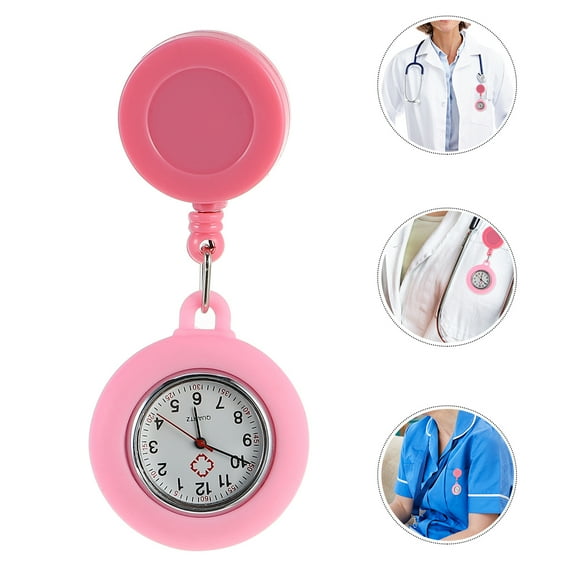 Masteelf  Medical Watches for Women Nurse Tool Nurses Retractable Man Student Pink