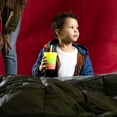 thumbnail image 6 of Silipint: Kids Straw Tumblers 8oz: 2 Pack - Glow Blue Ombre & Glow Green Ombre - Silicone Unbreakable Cups w/ No Leak Lids, Hot & Cold Drinks, 6 of 8