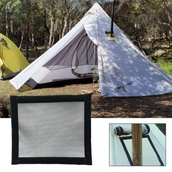 Taykoo Camp Tent Wood Fire Stove Smoke Chimney Fire Pipe Road Anti-scalding Circle Protection Loop Refractory Ring Accessories
