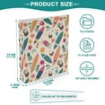 thumbnail image 3 of Three Ring Binder Passion Beach 1.5 Inch Round Binder D-Rings for Office Supplies and More, 3 of 10