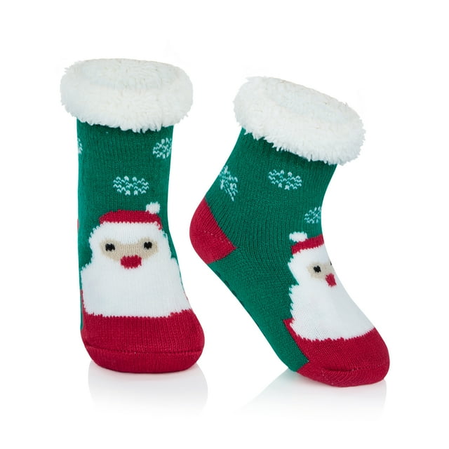Zando Fuzzy Kids Slipper Socks Non Slip Socks for Toddler Christmas