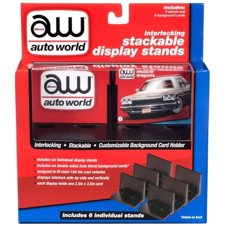 Auto World 6-Pack Interlocking Stackable Display Stands - 1:64 Scale price history on PriceWatchPro