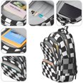 thumbnail image 4 of Black and White Checkered Pattern Backpack for School, Cute School Bag with Adjustable Shoulder Straps and Padded Back, 16.9"x12.6"x5.9", 4 of 4