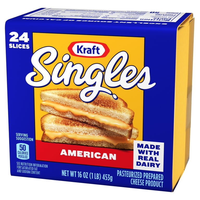 Kraft Singles American Cheese Slices, 24 Ct Pk, Refrigerated Kraft Singles American Cheese Slices, 24 Ct Pk, Refrigerated
