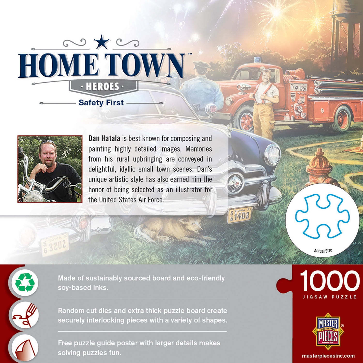 MASTERPIECES 1000 Pc Jigsaw Puzzle Neighborhood Patrol Childhood Dreams Hatala