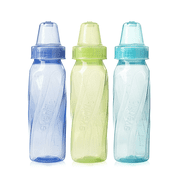 Evenflo Feeding Classic Tinted Plastic and Silicone Baby Bottles 8oz - 12 Pack