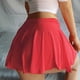 thumbnail image 2 of ALSLIAO - Minifalda plisada para mujer, lencería sexy de corte A, transparente, color rojo, talla L, 2 of 8