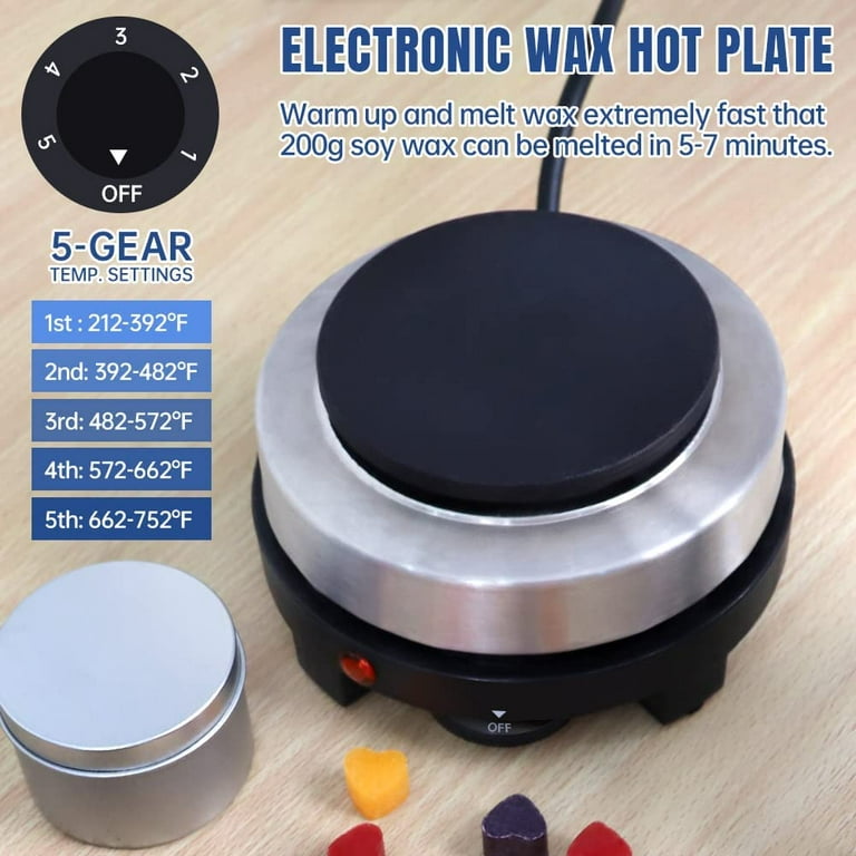 Candle Making Pouring Pot With Electric Hot Plate For Melting Wax, Candle  Wax Melting Pot,Making Kit For Adults Beginner - AliExpress