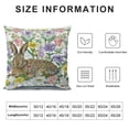 thumbnail image 5 of COMIO Beautiful Flowers Bunny Satin Pillowcase for Hair and Skin Pillowcase-Slip Cooling Satin Pillow Covers with Envelope Closure,Standard Size-Easter Decoration,Multicolored, 5 of 5