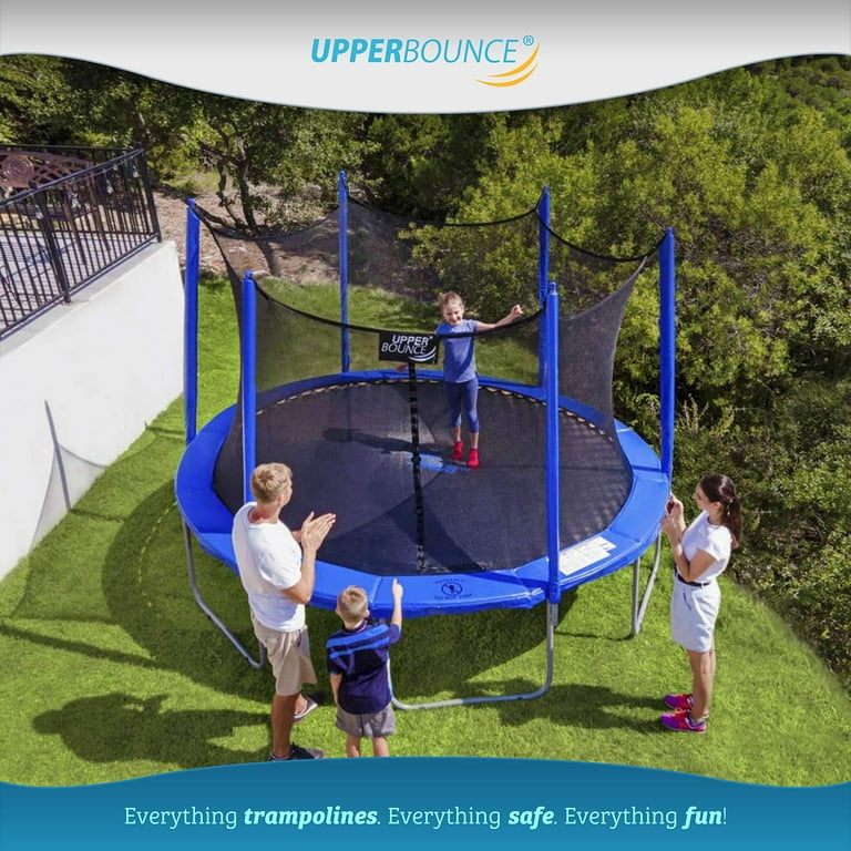 15ft Round Trampoline with Enclosure System, Upper Bounce