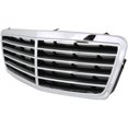 thumbnail image 2 of 2003-2007 For Mercedes-Benz For C230/For C240 Chrome Grille Assembly With Black Inserts - Avantgarde & Elegance Packages, 2 of 5