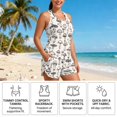thumbnail image 5 of Xoenoiee Mushroom Print Tankini Swimsuits for Women High Waisted Bikini Sets Plus Size Two Piece Bathing Suits Tummy Control Swimwear, S, 5 of 7