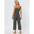thumbnail image 3 of DARING DIVA Women's Soft Modal Sleeveless Pajama Sets XL Gray, 3 of 6