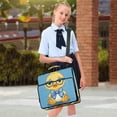 thumbnail image 6 of 3 Ring Zipper Binder with Shoulder Strap Waterproof Trapper Keeper 2 Inch D-Ring 500 Sheets Capacity Cute Duck Wear Glasses and Tie, 6 of 8