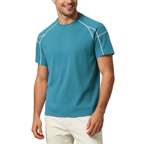 JIAYUE Men's T Shirt Loose Fit Casual Fashion Round Neck Casual Short Sleeve Tees Everyday Soft Lightweight Breathable For Outdoor Workout And Sport Wear