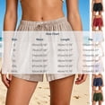 thumbnail image 3 of Hurxie Women's Wide Leg Shorts Drawstring Elastic Waist Vacation Casual Shorts Light Blue,M, 3 of 6
