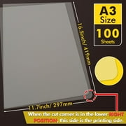 100 Sheets A-SUB DTF Film A3, DTF Film Paper 13 Direct to Film Transfer Paper, DTF Film for Sublimation Paper for Dark & Light & Color Fabrics, Cold & Hot Peel