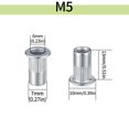 105 count M5 Rivet Nuts, M5 Threaded Inserts, Threaded Rivets, Nut ...