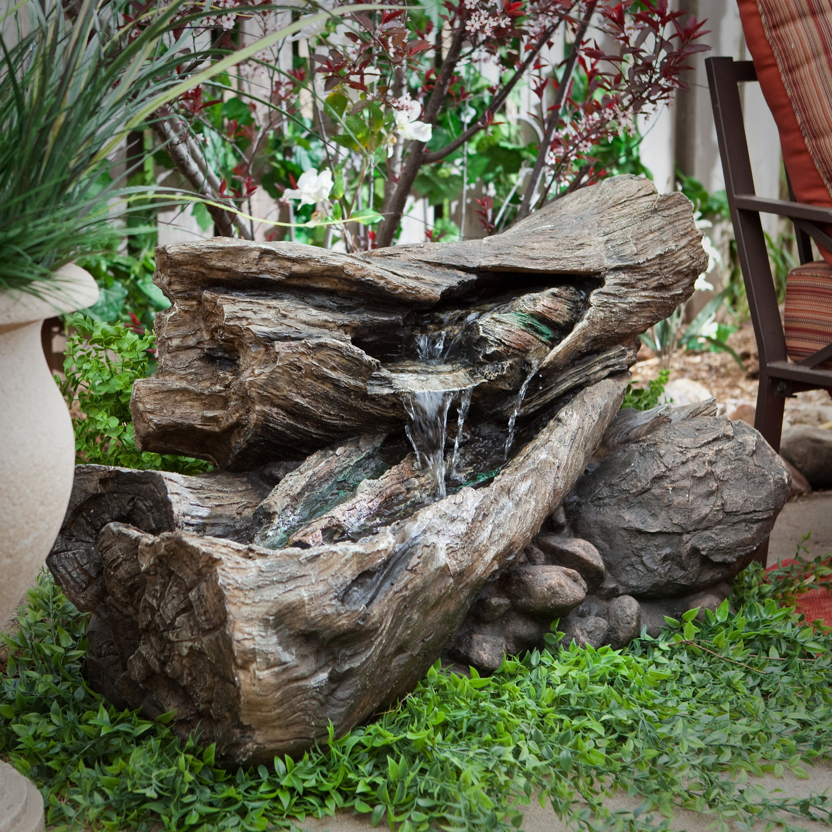 Alpine Teton Waterfall Outdoor Fountain by Alpine Corp