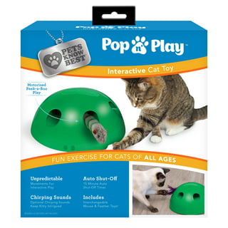 Petmaker Cat Activity Center Interactive Play Area for Cats and Kittens with Fleece Mat