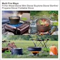 thumbnail image 2 of XunW Outdoor Tableware Camping Cooking Set Carabiner Space-Saving Green Cutting Board Hard Alumina Corkscrew Kettle, 2 of 9