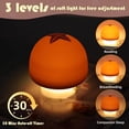 thumbnail image 5 of KOMI Mushroom Night Light, LED Cute Lamp, Silicone Squishy Lamp Rechargeable Nursery Nightlight with 3 Level Dimmable Bedside Touch Lamp for Bedroom Kids Room Decor, 5 of 7
