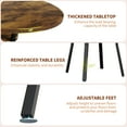 thumbnail image 6 of 47'' Round Dining Table for 4-6 People, Farmhouse Kitchen Dining Table, Round Dinner Table with Storage Shelf for Kitchen, Living Room (Table Only), 6 of 8
