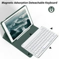 thumbnail image 4 of KenKe Keyboard Case for iPad 9th Generation 2021/8th Gen 2020/7th Gen 2019 10.2 Inch, Detachable Wireless Bluetooth Keyboard, Stand Folio Keyboard Cover with Pencil Holder, Auto Sleep/Wake, Dark Green, 4 of 10