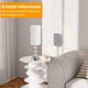 thumbnail image 2 of Lámpara de Mesa de Cristal, Lámpara de Buró de Noche Moderna, Puertos USB C+A, Táctil Regulable de 3 Vías, Lámparas de Escritorio Decorativa para Recamara Dormitorio Sala de Estar Bar, 2 of 8