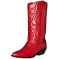 thumbnail image 2 of Soda Reno Women Western Cowboy Pointed Toe Knee High Pull On Tabs Boots (Red, 6.5), 2 of 2