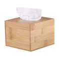 thumbnail image 4 of FELTECHELECTR 1Pcs Multi-Functional Bathroom Tissue Holder Square Wood Decor for Living Room Kitchen Dining Room, 4 of 8