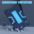 thumbnail image 5 of SaniMore Hybird Case for Samsung Galaxy Tab A9 Case 8.7" 2023 SM-T550 SM-P550, Rugged Heavy Duty Protective Shell Hidden Kickstand Dual Angle Stand Shockproof Anti-drop Cover, Navy Blue, 5 of 6