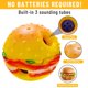 thumbnail image 2 of BEMS-1pc hamburguesa interactiva juguetes para perros bolas divertidas bolas sonrientes juguetes para mascotas, 2 of 5