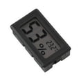 thumbnail image 3 of Thermometer Hygrometer Black LCD HD Digital Display Embedded Electronic Temperature Humidity Meter for Locker Cigar Box, 3 of 9
